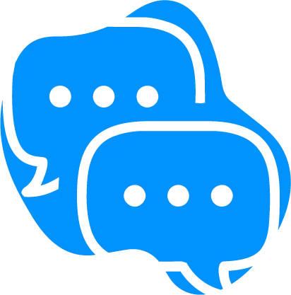 Icono de dos globos de texto para representar Hablar en Morphy