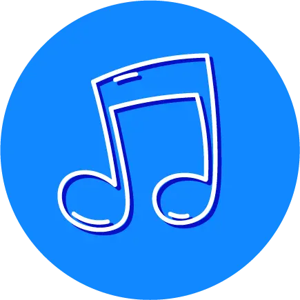 Icono nota musical para representar las canciones y rimas de Morphy ingles