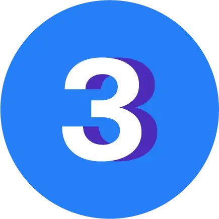 Icono de numero tres
