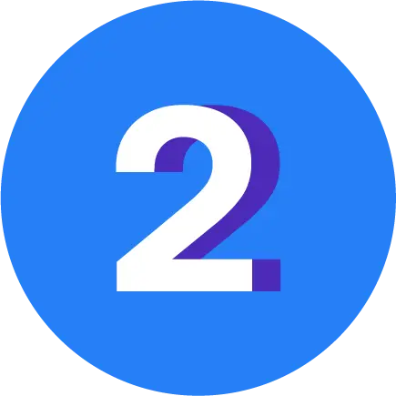 Icono de numero dos